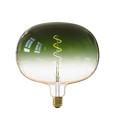Imagen de CALEX Colors Base E27 Casquillo 5W Filamento Bombilla Regulable, Decorativa Verde, Blanco cálido