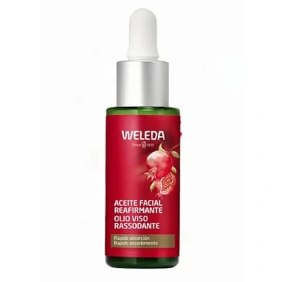 Imagen de Weleda Aceite Facial Reafirmante Granada, Concentrado Antiedad, Piel Radiante, con de Sésamo y Semillas Tratamiento Natural 30 ml