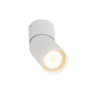 Imagen de Qazqa Foco moderno blanco FALO Aluminio Cilíndra Adecuado para LED Max. 1 x 50 Watt