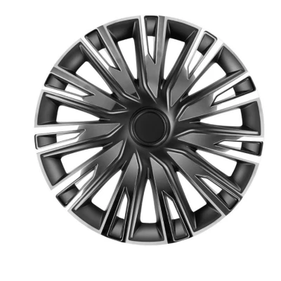 Imagen de AutoStyle Juego PP 5566CB Tapacubos 16Pulgada cromo/negro