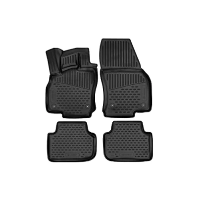 Imagen de 3D Alfombrillas Interior de Coche a Medida TPE Audi Q3, 2018 &gt; SUV Crossover, 4 pcs