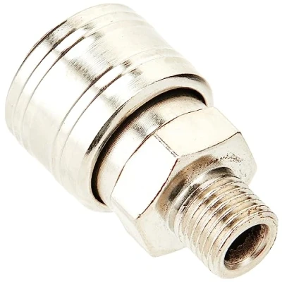 Imagen de Silverline Tools 237552 Aclopador europeo con rosca para mangueras neumáticas (BSP 1/4&#039;)