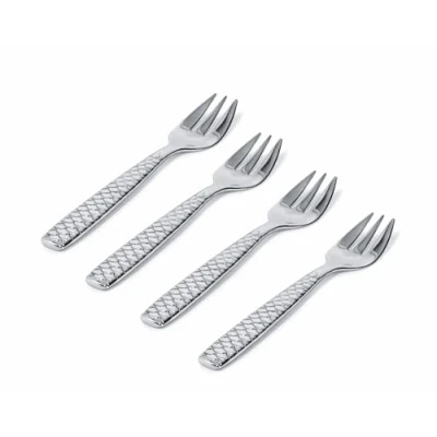 Imagen de Alessi Oyster Fork Colombina Fish FM23/36S4 4 Pieces by Doriana &amp; Massimiliano Fuksas