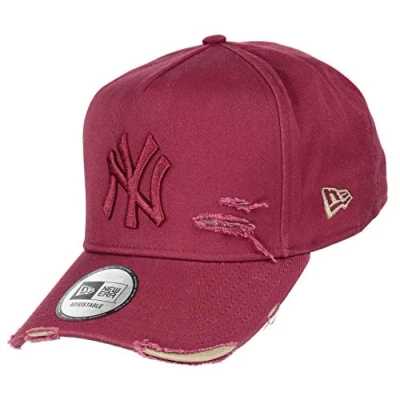Imagen de New Era York Yankees 9forty A Frame Adjustable Cap Distressed Cardinal/Beige One Size
