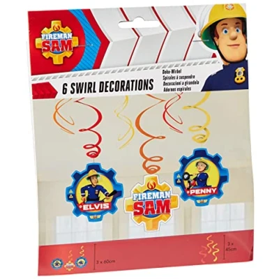 Imagen de Amscan International 9902183 bombero Sam Swirl Kit de decoración