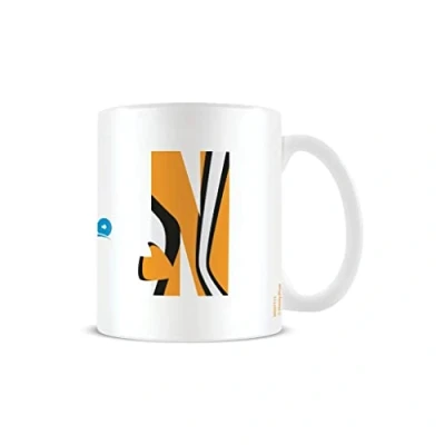 Imagen de Taza de café cerámica con diseño del alfabeto Disney (N for Nemo) 325 ml en caja regalo Disney, producto oficial