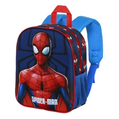 Imagen de Marvel Spiderman Solid Mochila 3D Elite, Azul, 26 x 31 cm, Capacidad 8 L