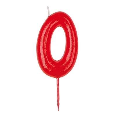 Imagen de Dekora vela de cumpleaños numero 0.