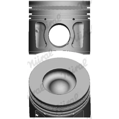 Imagen de NÜRAL 87 439100 10 Pistóns 84 con canal de refrigeración, soporte segmento pistón, Biela trapecial JAGUAR: F Pace