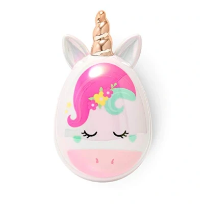 Imagen de Legami Cepillo desenredante para el cabello, 6,8 x 5 cm, asombroso tema O, desenreda cada nudo sin tirar, rasgar o dañar dientes flexibles de diferentes alturas, Unicorn
