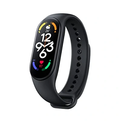 Imagen de Xiaomi Mi Smart Band 7 Pantalla AMOLED de 1.62 Pulgadas, 110 Modos Deportivos, Sueño, Estrés, SpO2, Monitor Frecuencia Cardíaca, Rastreador Ejercicios Bluetooth, 5ATM, Versión Global, Negro