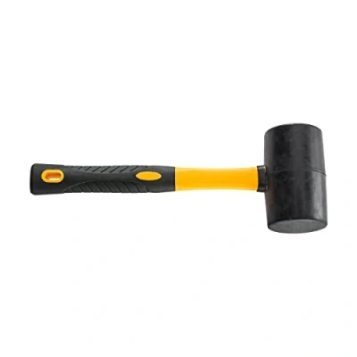 Imagen de HARDY Universal 2K Martillo de Goma Mango Bicomponente con Revestimiento Antideslizante Comodidad Trabajo Seguridad Contorneado Preciso Color Sólido Negro 55 Mm