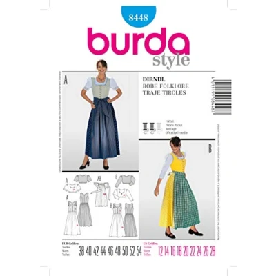 Imagen de Burda Patrón 8448 Conjunto bávaro