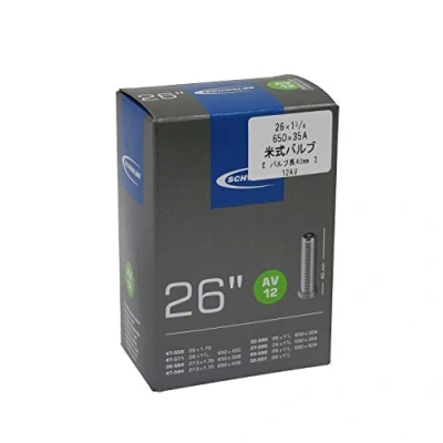 Imagen de SCHWALBE Cámara 26 x 1/8 1.75, válvula Schrader (Gorda), 40 mm, Unisex Adulto, Negro, FR: 26x1 3/8 1 1/4