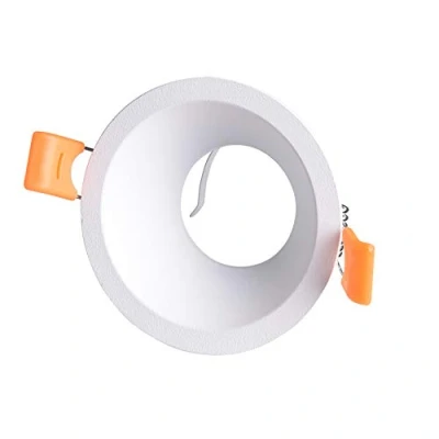 Imagen de wonderlamp W E000129 Pack 5 Unidades Aro Empotrable Basic II Redondo Blanco. Portalámparas GU10 Incluido.