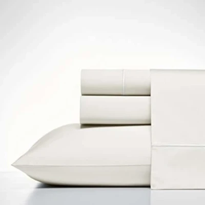 Imagen de Nautica Sábanas Queen, Ropa de Cama satén algodón, 400 Hilos, Suave y Resistente a Las Arrugas (Regatta White, Queen)