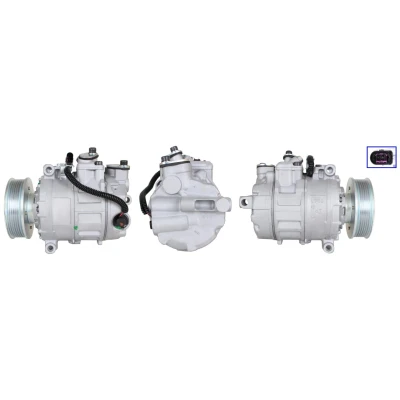 Imagen de ELSTOCK 51 1081 Compresor de Aire Acondicionado PAG 46 R134a con juntas VOLKSWAGEN: Touareg I, AUDI: Q7, PORSCHE: Cayenne