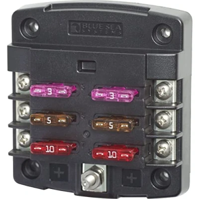 Imagen de Blue Sea Systems 5033 ST Blade Fuse Block 6 Circuito