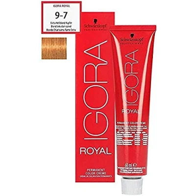 Imagen de Schwarzkopf Igora Royal Coloración Permanente en Crema para el Cabello 9 7 60 ml.