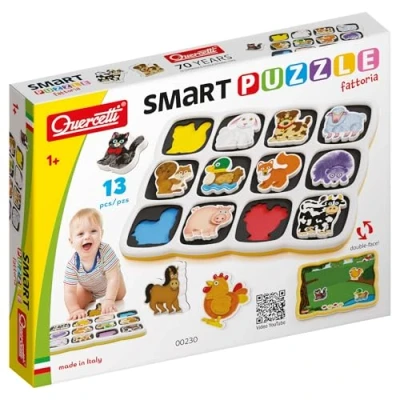 Imagen de Quercetti 0230 Smart Puzzle Farm Shapes &amp; Colours