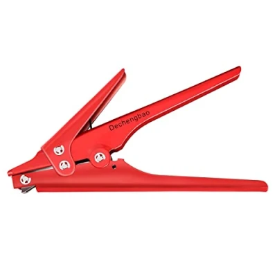 Imagen de Zip Tie Tool, Dechengbao Cable Gun Tensado y herramienta de corte para plástico Nylon Atadura cables o sujetadores, Carcasa metal, 0.370 pulgadas Ancho lazo máx.