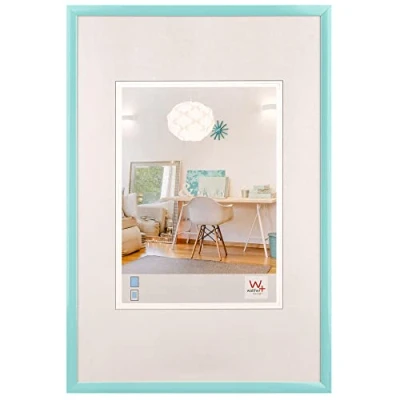 Imagen de walther design KV130U New Lifestyle Marco de fotos plástico, 21 x 29,7 cm, DIN A4, turquesa