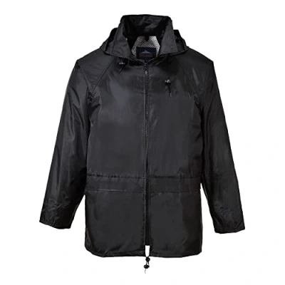 Imagen de Portwest S440 Chaqueta Impermeable Clásica Ligera para Hombre Negra, L