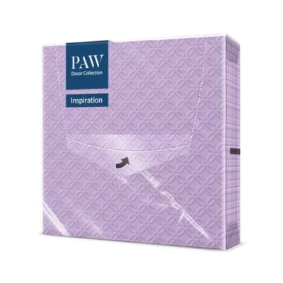 Imagen de PAW Serviettes Papier Gaufrées 3 Plis (33 x 33 cm) I Lot de 20 Parfait pour les Fêtes, Mariages, la Communion en Structuré Inspiration Modern (violet)