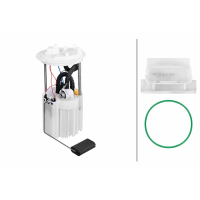 Imagen de HELLA 8TF 358 306 811 Unidad de alimentación combustible con junta, sensor nivel eléctrico Gasolina FIAT: Punto II Hatchback, Idea