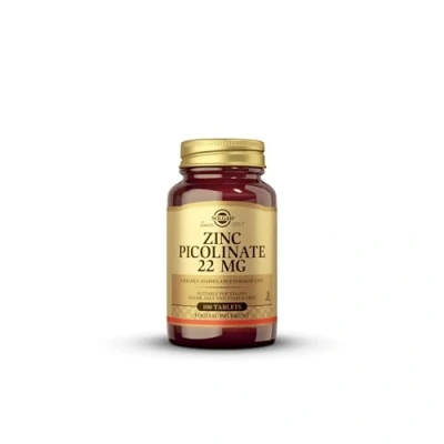 Imagen de Solgar Picolinato de Zinc 22 mg 100 Comprimidos