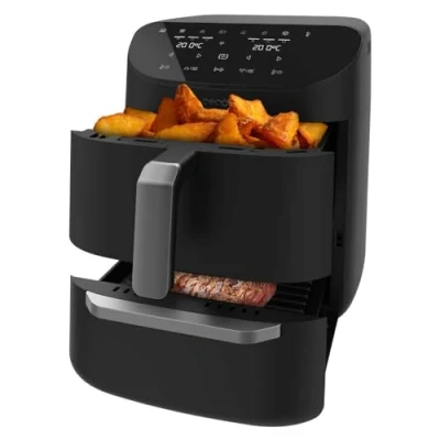 Imagen de Cecotec Freidora de Aire sin Aceite, Horno y Grill 11 L Cecofry FoodCourt 11000 Connected C. 1850 W, Diseño 3 en 1, Sincronización, 8 Modos Cocción Preestablecidos, APP Wifi, 40 a 230ºC