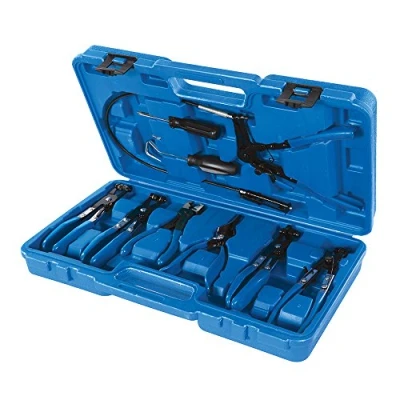 Imagen de Silverline Tools 984748 Juego de Alicates para Abrazaderas Mangueras, Azul, 18 54 mm