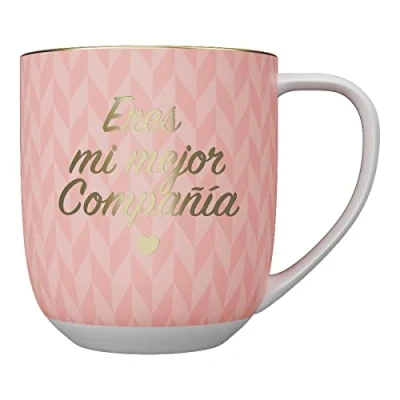 Imagen de Draeger Paris Taza Cerámica Mensaje Eres mi Mejor Compañía