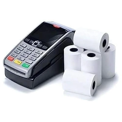 Imagen de Rollo de papel térmico para tarjetas crédito 57 x 40, 100 rollos, compatible con Spire SPw70 38