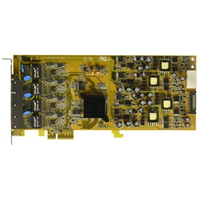 Imagen de StarTech.com Tarjeta PCI Express de Red Ethernet Gigabit con 4 Puertos RJ45 PoE Power over Alimentación por