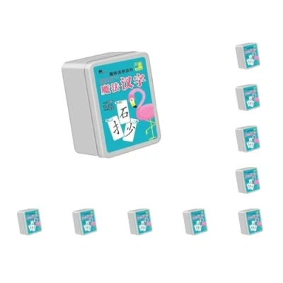 Imagen de Juego de 10 cartas educativas mágicas para aprender caracteres chinos