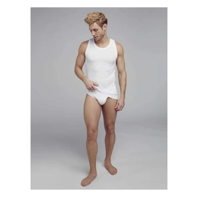 Imagen de Jockey Achselshirt MIT Funktionsschnitt Camiseta interior, Hombre, Talla: Medium, White