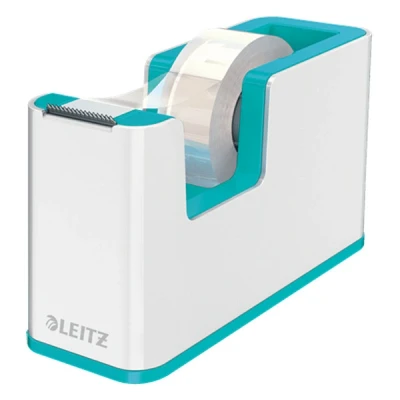 Imagen de Leitz Dispensador de cinta adhesiva WOW Leitz, Blanco/Turquesa