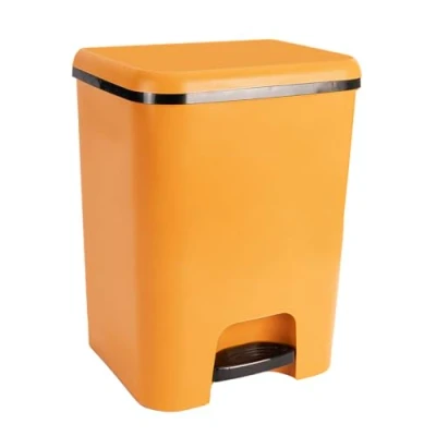 Imagen de COM FORT HOUSE Cubo de Basura con Pedal Capacidad 20 litros Reciclaje Color Mostaza Limpieza Fácil