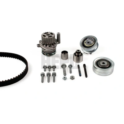 Imagen de HEPU PK06551 Bomba de Agua + Kit Distribucion con tornillos 160 VOLKSWAGEN: Passat B6 Berlina, Polo V Hatchback, Variant
