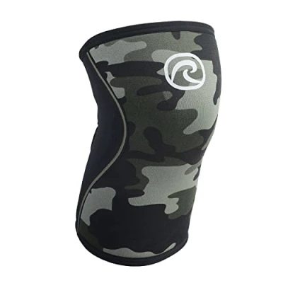Imagen de Rehband Rodillera para deporte de musculación crossfit y entrenamiento intensivo, mangas neopreno 5 mm, en muchos colores tamaños, unisex, color camuflaje, talla