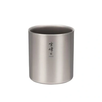 Imagen de Snow Peak Taza apilable de doble pared titanio H450