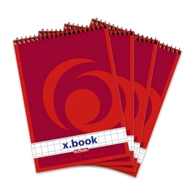 Imagen de Herlitz 1196344 Cuaderno de espiral (A6, 50 hojas 4 unidades) A6