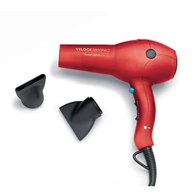 Imagen de Diva Pro Styling Veloce 3800 Cabello Secadora Profesional Con Acondicionamiento Iónico, 2200 W, Rojo 750 g