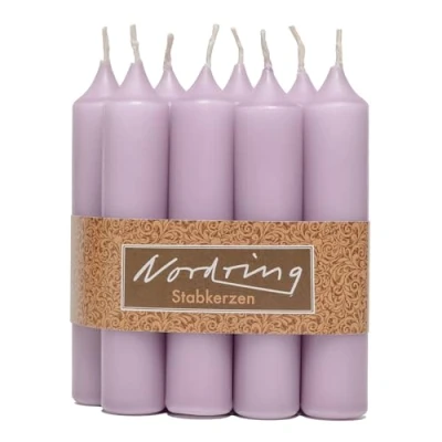 Imagen de Nordring 8 velas de varilla 2,2 x 11 cm, color lila