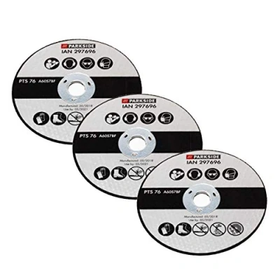 Imagen de Amoladora angular disco de corte repuesto PTS 76 Parkside LIDL lijadora PWSA 12 accesorios discos IAN 297696 312027 334002 lijadoras
