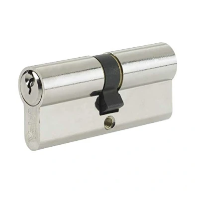 Imagen de Yale Euro Doble Cilindro, 3 Llaves Incluidas, Seguridad estándar, en Caja, Apto para Todos los Tipos de Puertas, Acabado níquel, 30:10:30 (70 mm)