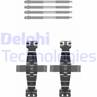 Imagen de DELPHI LX0674 Kit de accesorios, pastillas frenos AUDI: A7 Sportback, Q5, A6 C7 Avant, PORSCHE: Macan, OPEL: Insignia B Grand Sport norauto, oscaro