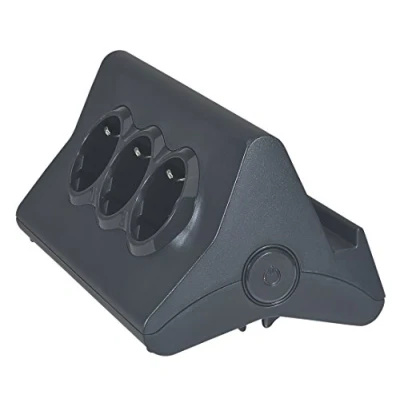 Imagen de Base multiple MOMO3 tomas 2P+TT 16A + 2USB tipo ALegrand 694811 Negro