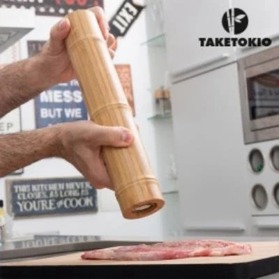 Imagen de Molinillo De Pimienta Y Sal Bambú Taketokio